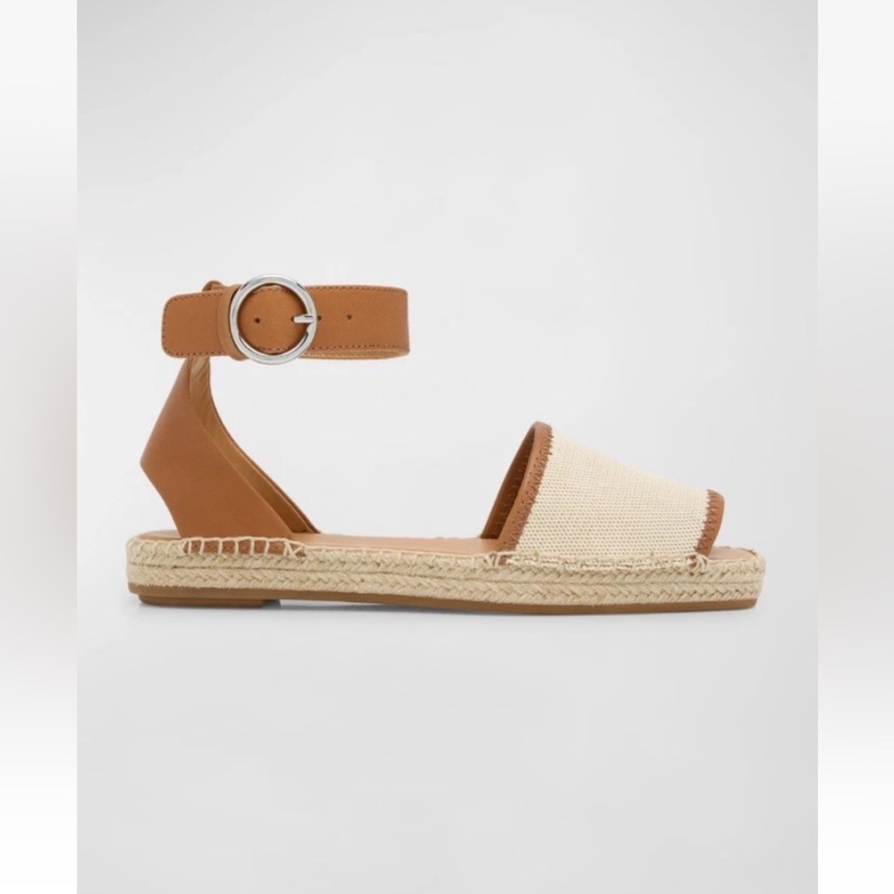 Rag & Bone Sz 38 Peep Toe Espadrilles Ankle Strap Sandals